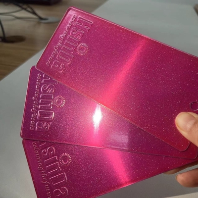 Glimmering Pink Polyester Powder Coating for Electronics Automotive Interiors UV and Moisture Resistant
