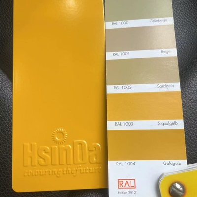 Ral 1003 Signal Yellow Powder Coating Easy Cleaning For Bike Frame Rower Bus Dostosowany do potrzeb